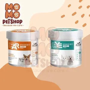 TISSUE PEMBERSIH MATA TELINGA HEWAN ANJING KUCING [ EAR EYE CLEANSER ]