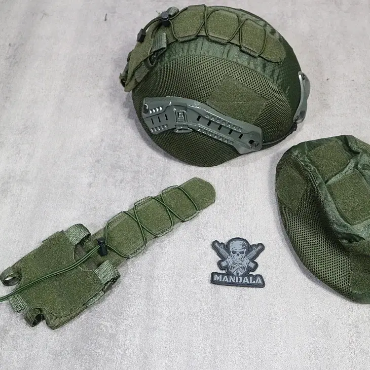 cover Helem tactical / cover baterai case helm / cover helmet hijau 0