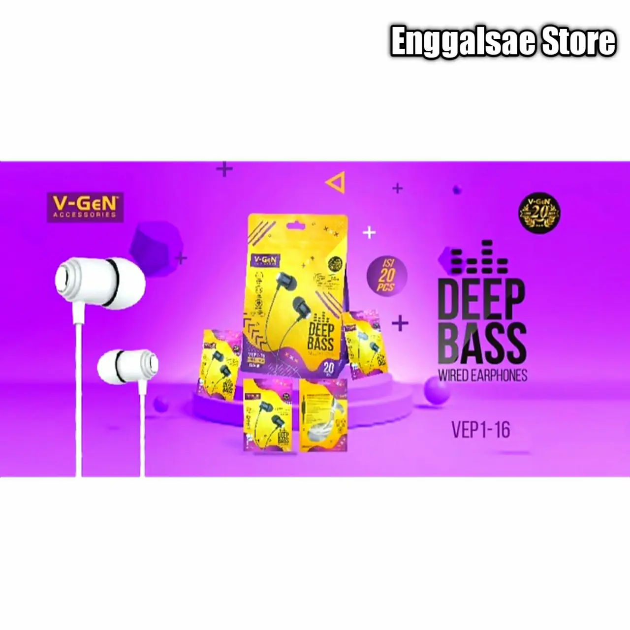 Earphone Headset Vgen VEP1-16 Not Handsfree Robot RE20 VEP1-18 VEP1-06