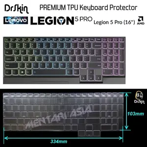 Keyboard Protector Lenovo LEGION 5 PRO-16 - DrSkin Premium TPU Clear