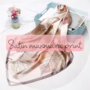 bahan multi kain royal satin saten print premium harga per 0.5 meter