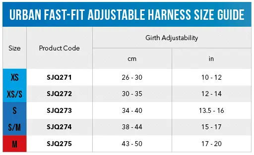 ROGZ SJQ273 - Urban Adjust Fast-Fit Harness (S) / Dog Harness 1