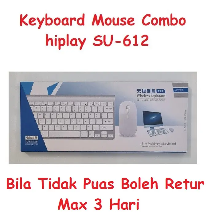 Keyboard Mouse Combo Wireless Hiplay SU-612