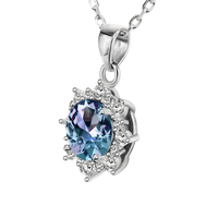 Gambar Flora Alexandrite Pendant - Kalung Alexandrite S925 by Her Jewellery - White Gold dari Her Jewellery Kota Administrasi Jakarta Pusat 5 Tokopedia