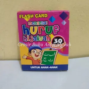 FLASHCARD Kartu Edukasi Anak Pengenalan Huruf Hijaiyah untuk Anak PAUD