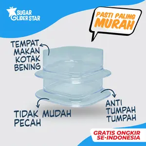 TEMPAT MAKAN BENING SUGAR GLIDER TUPAI / WATERDISH ANTI TUMPAH