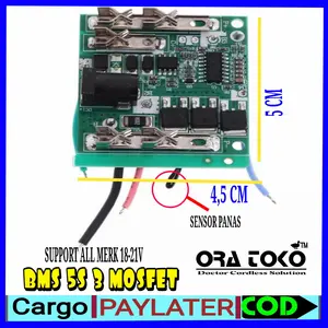 5s BMS MODUL 18V , 21V BATERAI JLD, NRT, NAGAWA, RYU, OEM MAKITA