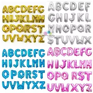 Balon foil huruf dan angka / balon foil huruf 40cm