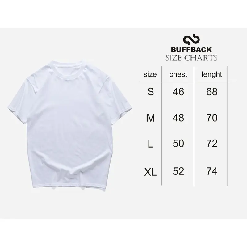 Buffback Kaos Polos Katun Polyester Cream C-0087 1