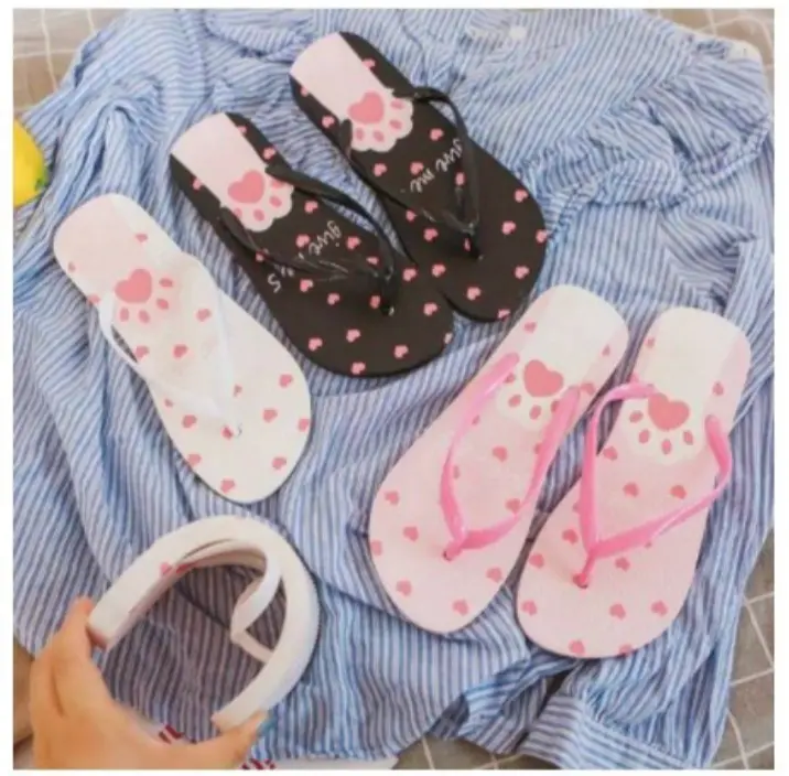 Sandal Jepit Wanita Tangan Kucing Trandy