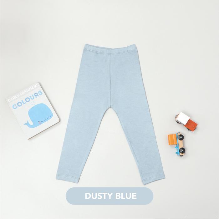 Gambar Legging Anak Polos Baby Legging Mooi Dusty Blue - 0-6 MONTS dari mooi_NEW Kota Administrasi Jakarta Barat Tokopedia