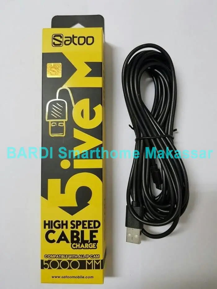 Kabel Micro USB 5 METER Charge Kabel Cas Panjang IP Cam Camera