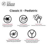 Gambar 3M Littmann Classic II Stethoscope / Stetoskop - RED - 2113R dari Littmann Official Store Kab. Bogor 3 Tokopedia