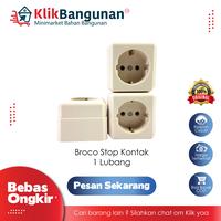 Gambar Colokan Listrik / Stop Kontak 1 Lubang BROCO 15410-11 B 1004027 dari klik bangunan official Kab. Bogor 2 Tokopedia