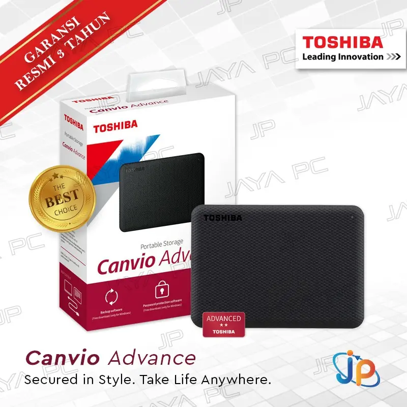 Toshiba Canvio Advance 2TB - HDD / HD / Hardisk / Harddisk Exteral 2.5