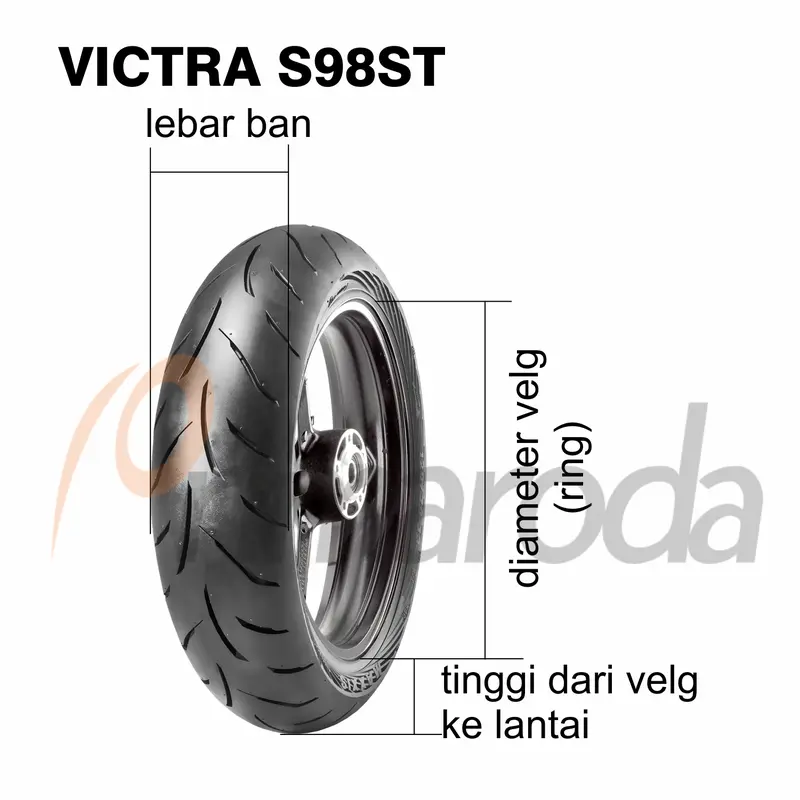 Ban motor MAXXIS Victra S98ST 90/80 Ring 17 90/80-17 Tubeless 1