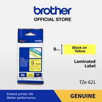 Gambar BROTHER COLOR TAPE TZE-621 9MM LAMINATED BLACK ON YELLOW dari Brother Indonesia Shop Jawa Tengah Kota Semarang 1 Tokopedia