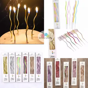 Lilin ulang tahun / lilin ulang tahun spiral panjang