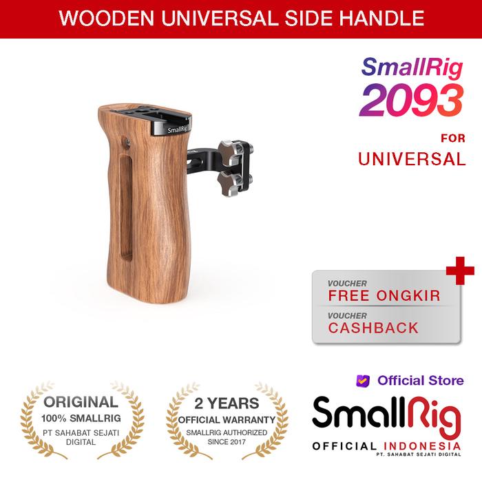 Gambar SmallRig Comfortable Wooden Universal Side Handheld HSN 2093 dari Smallrig Indonesia Kota Administrasi Jakarta Pusat Tokopedia