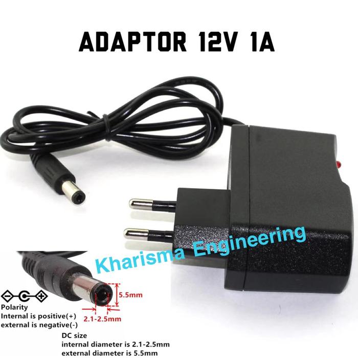 Gambar Adaptor 12V 1A / Adaptor 12 Volt 1 Ampere dari Kharisma Engineering Kota Administrasi Jakarta Utara Tokopedia
