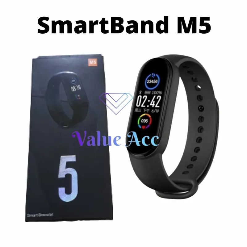 Smartband M5 Jam Tangan Olahraga Fitness Tracker Sport Hitam 0