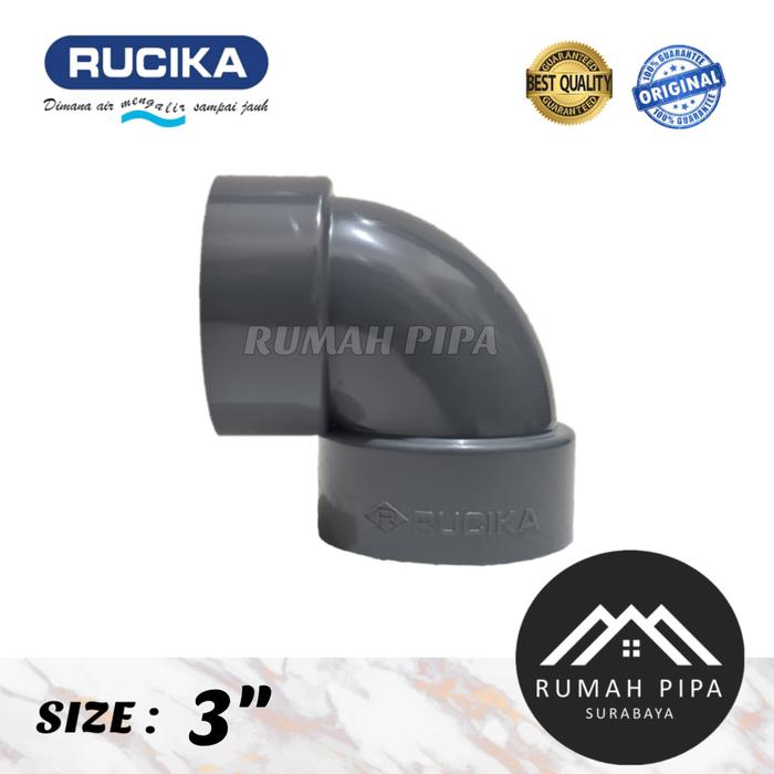 Gambar Elbow 3" DV / Knee 3" DV - RUCIKA dari RUMAH PIPA SURABAYA Kota Surabaya Tokopedia
