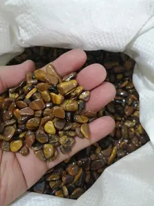 Batu Natural Tiger Eye 7-9mm paket 100 grams