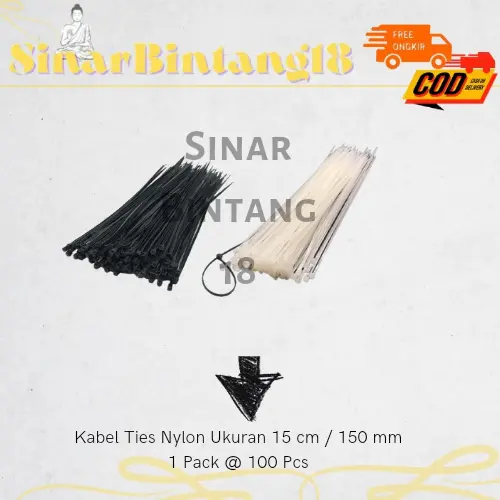 Kabel ties Nylon ukuran 15 cm 1 pack @ 100 pcs