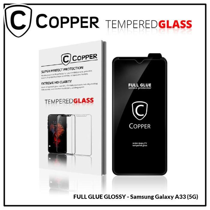 Gambar COPPER - Kompatibel untuk Samsung A33 (5G) - Tempered Glass Full Glue Premium Glossy dari Copper Official Balikpapan Kota Balikpapan Tokopedia