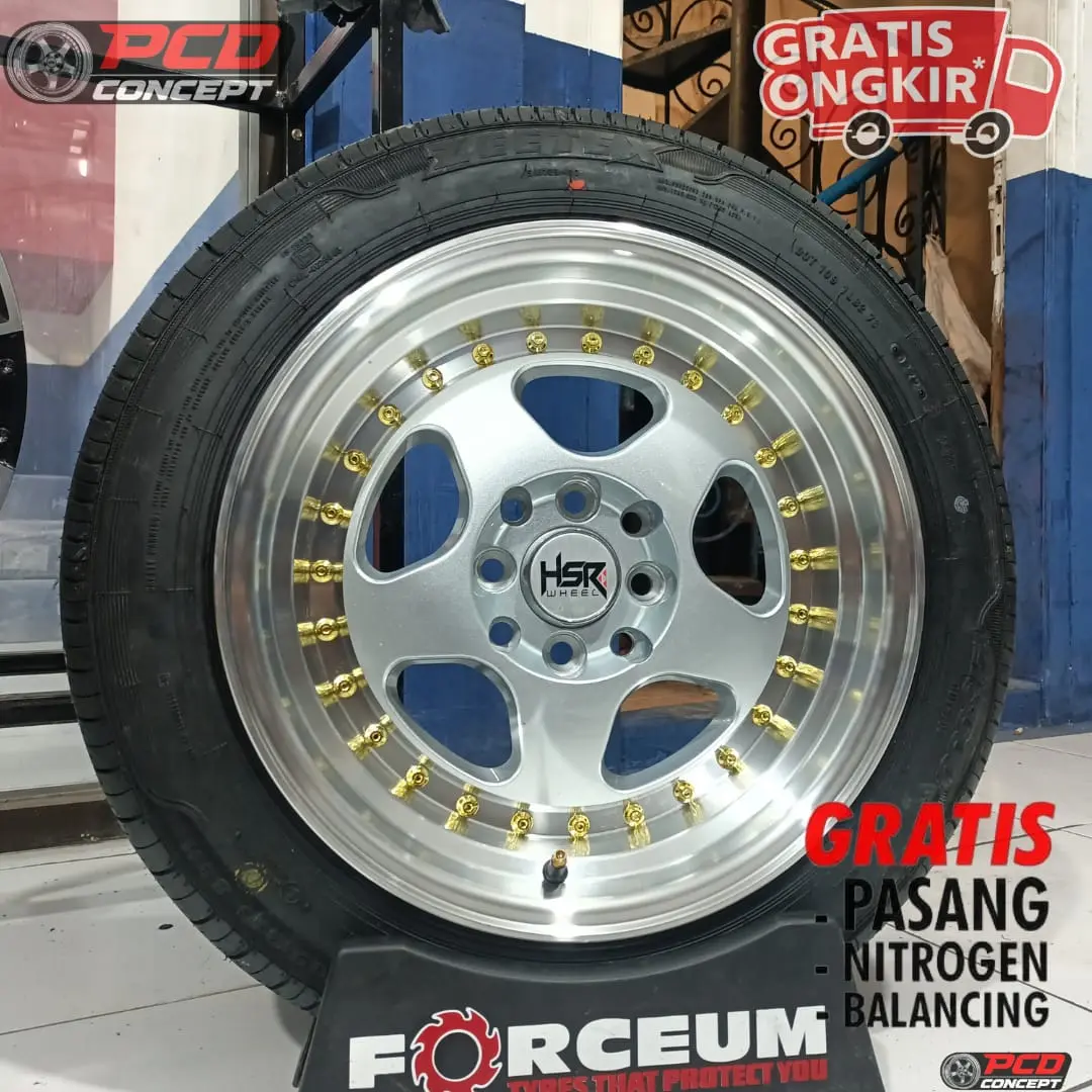PAKET VELG BAN MURAH R15 CELONG HSR BURN R15 PNP DATSUN GO, AVANZA R15