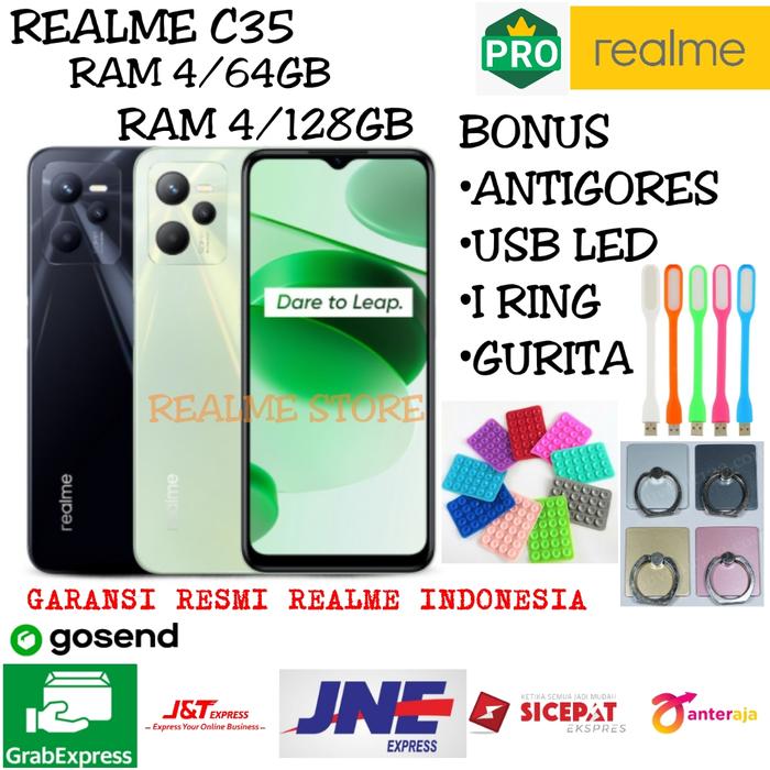 Gambar REALME C35 RAM 4/64GB & 4/128GB GARANSI RESMI REALME INDONESIA - 4/64GB HIJAU dari toko RealmeStore Kota Administrasi Jakarta Utara Tokopedia