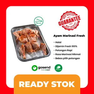 Ayam Marinasi Fresh Halal Dijamin Segar 100% Potongan Rapi Rasa Nikmat Bebas Pilih ukuran 0,9-1,2 kg Ready Stok
