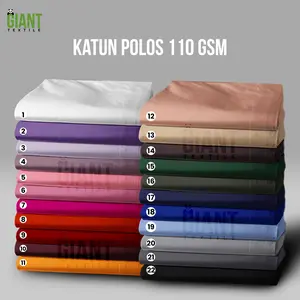 Bahan Kain Katun Disperse Polos 110GSM Termurah Meteran Lebar 240 CM