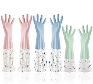 Sarung Tangan Cuci Piring Baju Sarung Tangan Panjang Bahan Karet