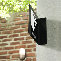 Gambar Sign Masuk Akrilik Pop Up Hitam + Sticker Outdoor Panah Arah Pintu - INPI HOUSE dari INPI HOUSE Official Kota Bandung 2 Tokopedia