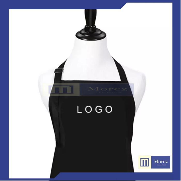 Gambar Bordir apron logo 1 warna / bordir logo apron / bordir apron custom dari Morez Collection Kota Administrasi Jakarta Barat Tokopedia