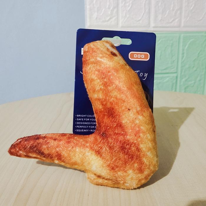 Gambar Plush Toys Chicken Wing - mainan gigitan anjing dari Puppi Qube Store Kota Administrasi Jakarta Barat Tokopedia