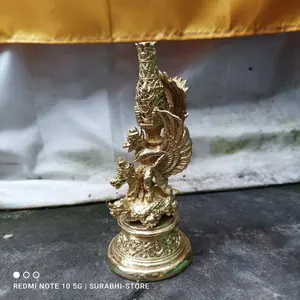 wadah tempat dupa kuningan Ukiran Garuda GWK