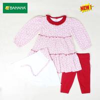 Gambar BANANA Setelan Baju Muslim Bayi Perempuan Tunik cerry + jilbab - S, Merah dari BANANA Official Store Kota Administrasi Jakarta Timur 3 Tokopedia