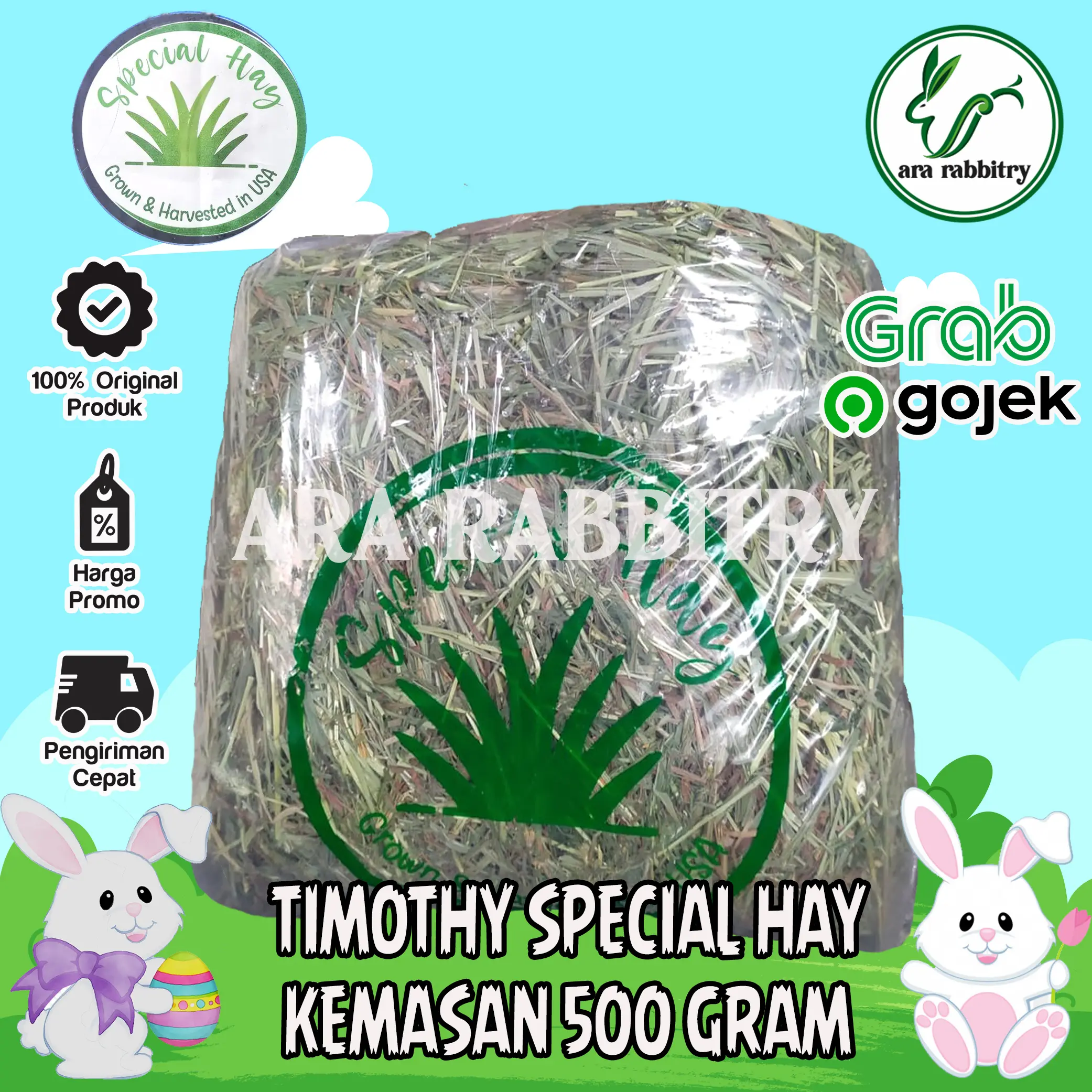 TIMOTHY HAY SPECIAL HAY 500 gr RUMPUT HAY MAKANAN KELINCI