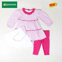 Gambar BANANA Setelan Baju Muslim Bayi Perempuan Tunik cerry + jilbab - S, Merah dari BANANA Official Store Kota Administrasi Jakarta Timur 1 Tokopedia
