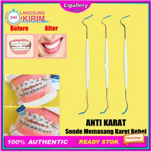 [1 Pcs] Sonde Alat Buat Melepas Memasang Karet Behel