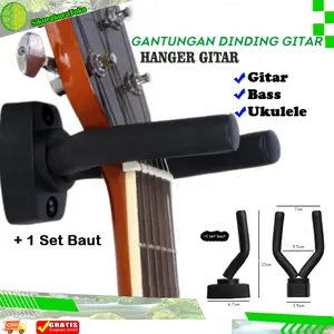 (SKR) Hanger Gitar / Bracket Hook Hanger Gantungan Dinding Gitar Stand