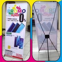 Gambar ( Paket Display ) X Banner /Y banner , Media Promosi / Iklan Toko - 60x160CM, Flexy 380 gram dari Percetakan Ayo Ngeprint Bekasi Kota Bekasi 2 Tokopedia