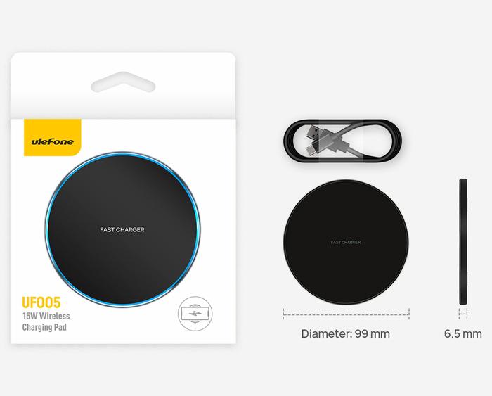 Gambar Wireless Charger Ulefone UF005 15W Q1 Charging Pad Original dari CNC phoneshop Kota Administrasi Jakarta Pusat Tokopedia