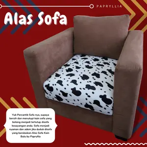 Papryllia - Alas Sofa Bulu Rasfur Ukuran 95x75cm