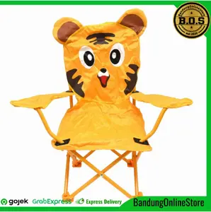 Kursi Camping Anak Soleil Kursi Travel Lipat Anak Tiger 23 Cm Kuning