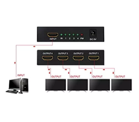 Gambar Splitter HDMI 1X4 4K X 2K UHD 1080P 3D 1 In 4 Out 1 To 4 splitter HDMI dari Seisdigital Shop Kab. Bekasi 2 Tokopedia