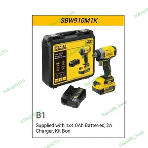SBW910M1K, Stanley Fatmax Brushless Impact Wrench V20