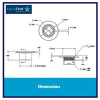 Gambar Large Wall Inlet Kolam Renang 1,5" Merk Aquastar Buatan Amerika Hitam dari PT Esparindo Dayamegah Kota Administrasi Jakarta Pusat 2 Tokopedia